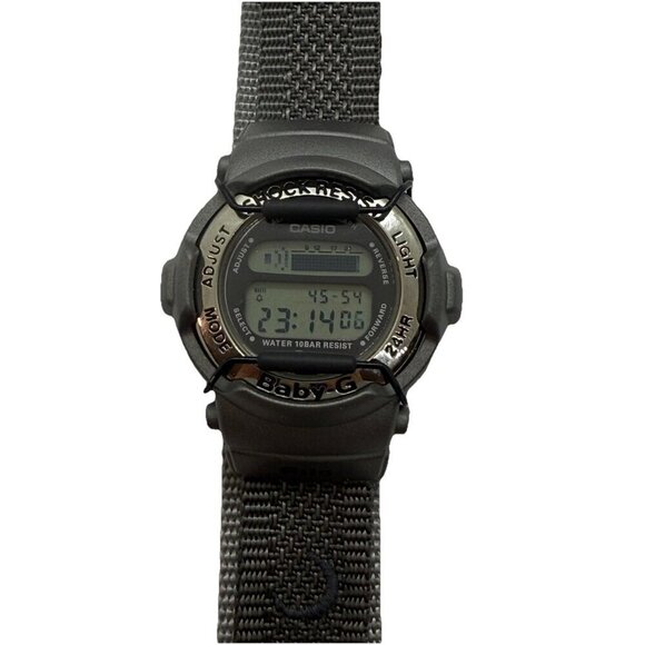 Casio Baby-G 1965 BG-1000 Gray Digital Watch Shock Resistant 10 Bar WR Stainless - Picture 1 of 7